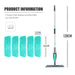 Magic Floor Cleaning Sweeper Brooms with Microfiber Pads 360° Rotation Flat Spray Floor Mop Broom for Cleaning Home Spin Mop