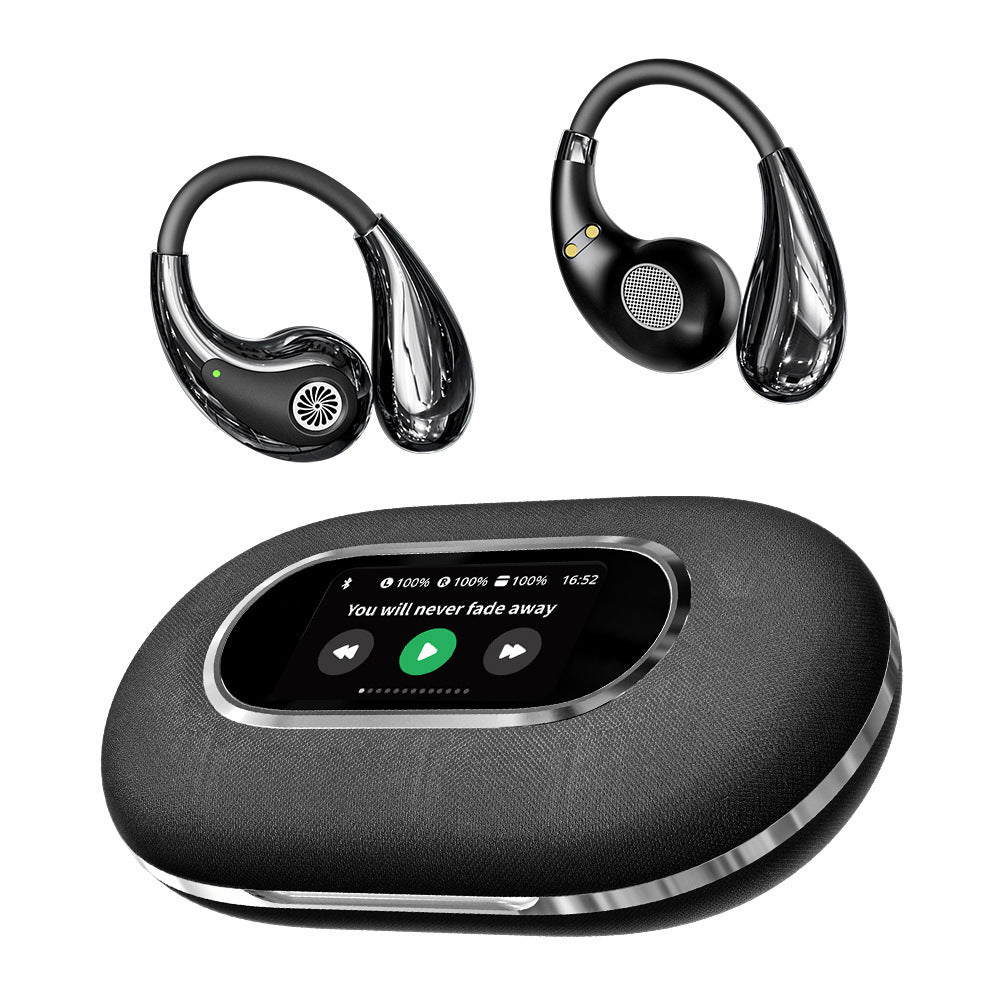 Noise-canceling Wireless Bluetooth Headphones With A Screen
