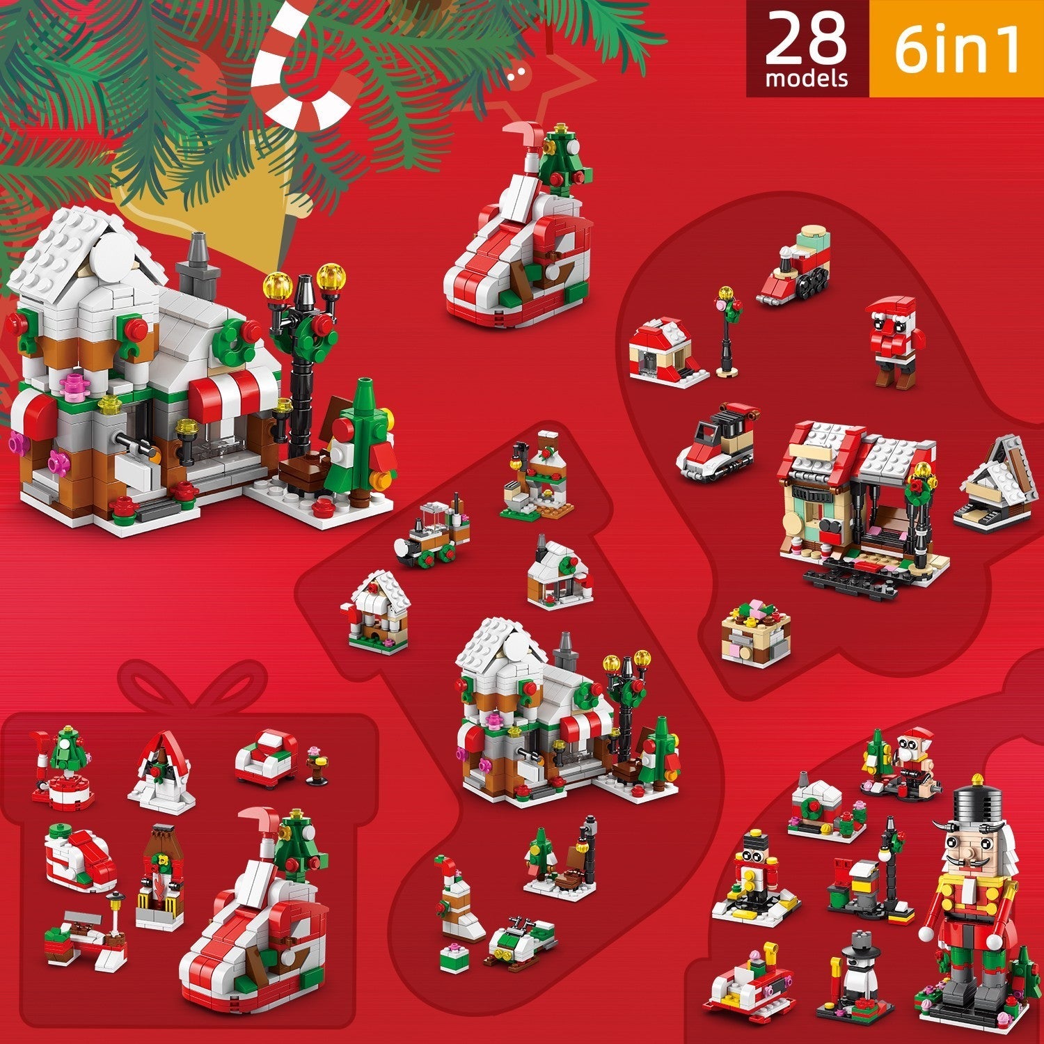 2026 Christmas Advent Calendar 24 Days Countdown Building Blocks Toy Kids Gift