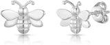 Silver Plated Bumble Bee Earrings