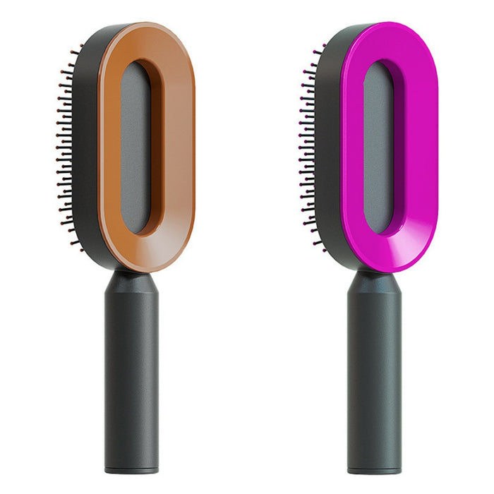 Self Cleaning Massage Scalp Comb Anti-Static Hairbrush