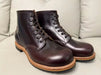 Vintage High Quality Handmade Men Boots Goodyear-Welted Cow Leather round Toe Wedge Ankle Boots Tooling Motorcycle Boots
