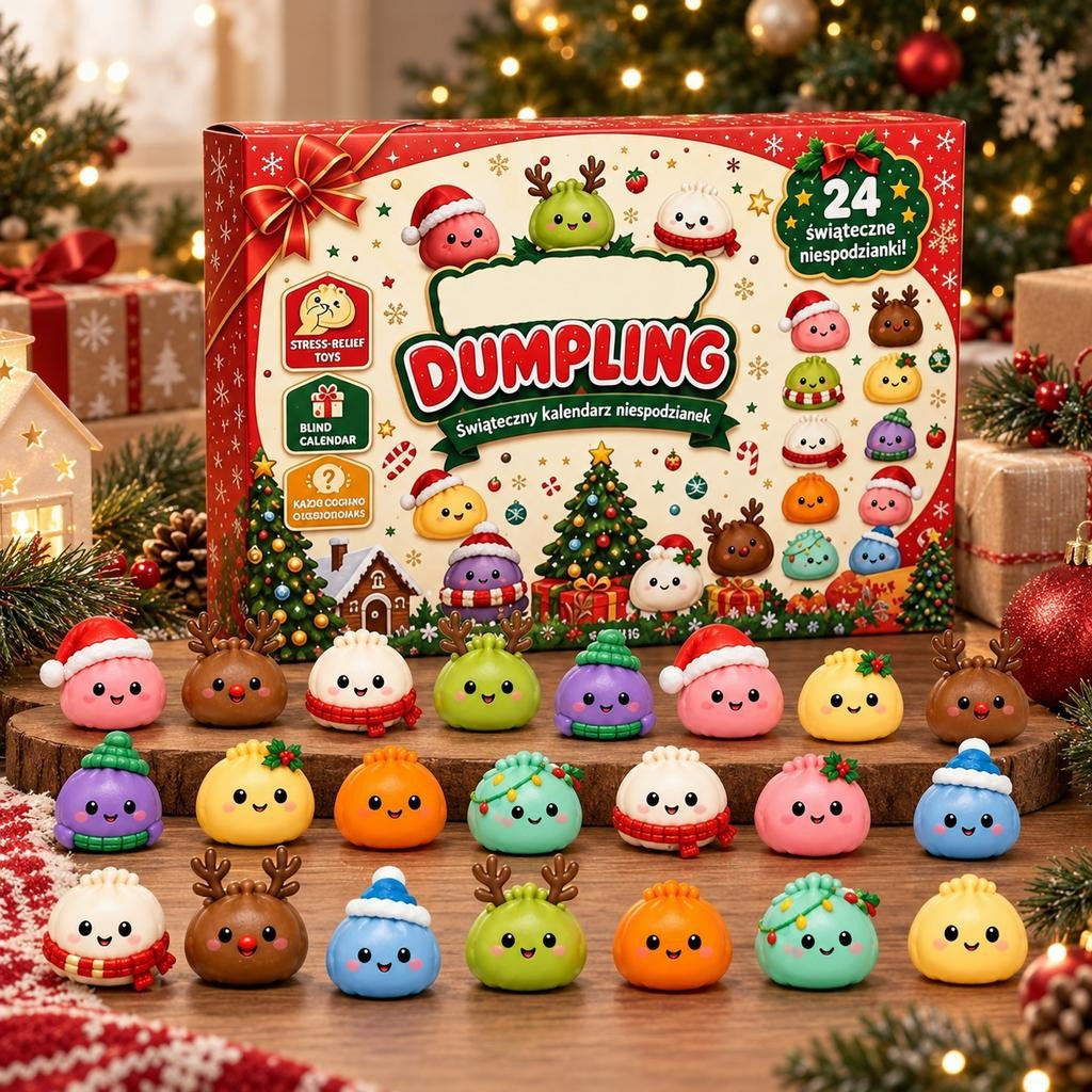 Christmas Advent Calendar 24 Day Dumpling Squishy Countdown 2026 for Adults Gift