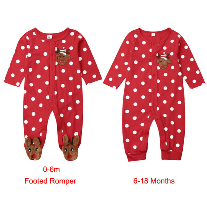 0-18M My First Christmas Baby Rompers  Jumpsuit