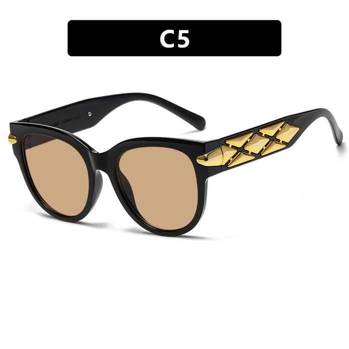 Large frame cat eye sunglasses personalized sunglasses