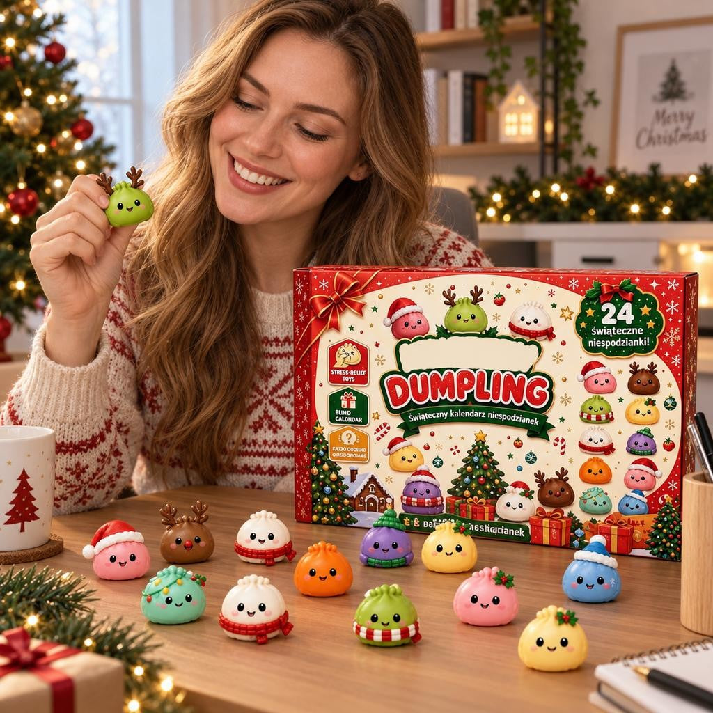 Christmas Advent Calendar 24 Day Dumpling Squishy Countdown 2026 for Adults Gift