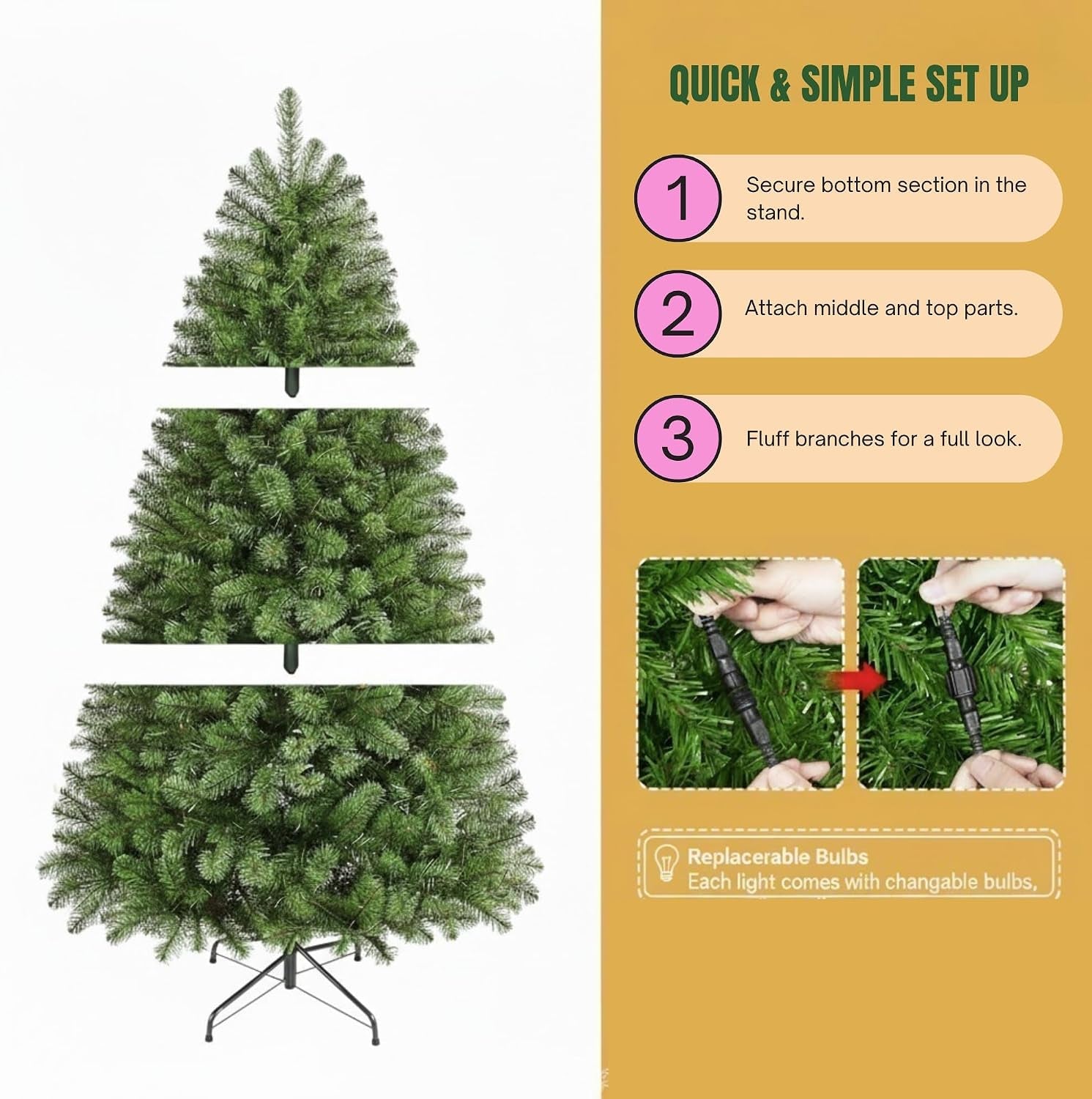 Christmas Tree 7Ft for Xmas Decorations, Best Artificial Christmas Trees for Festive Home Décor, Indoor and Outdoor Xmas Trees.