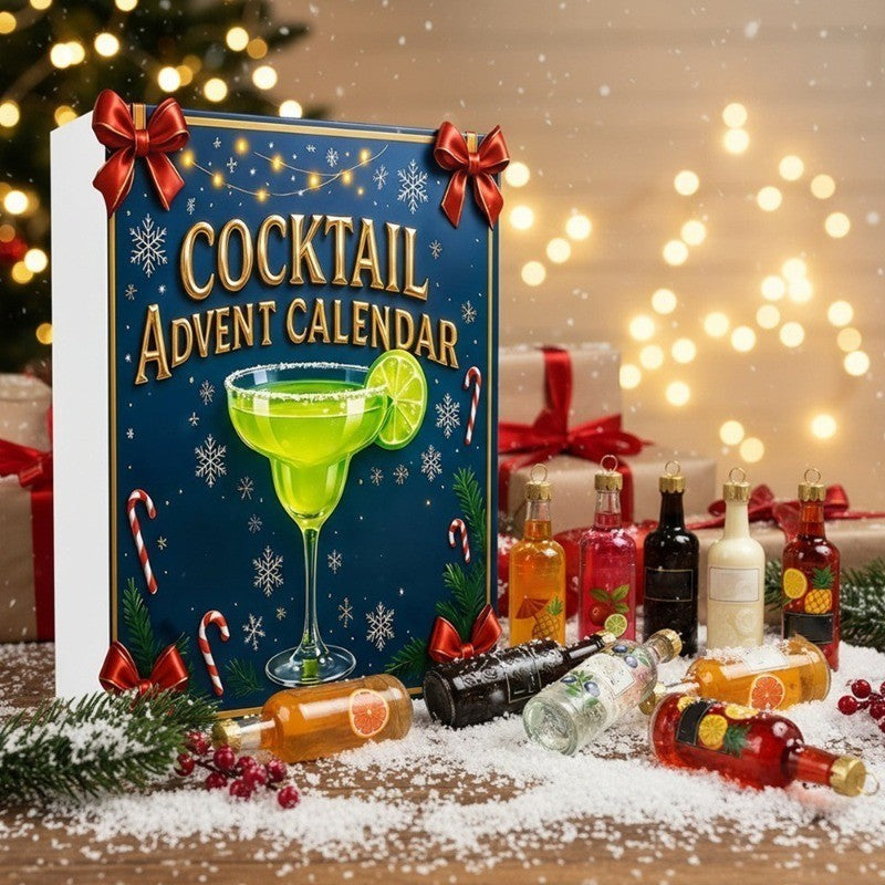 2026 Cocktail Advent Calendar, 24 Days Christmas Countdown Calendar with 24 Mini