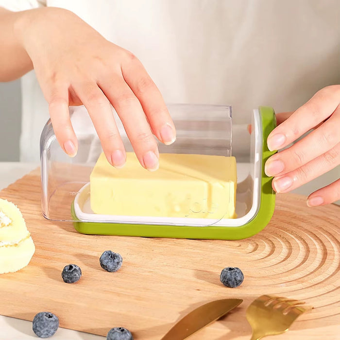 Joie Butter Storage Box Sliding Lid Design Butter Dish Sealed Fresh-Keeping Storage Cheese Food Grade Fabric Refrigerator