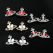 Saturn Planet Stud Earrings for Women Girl Heart Earrings