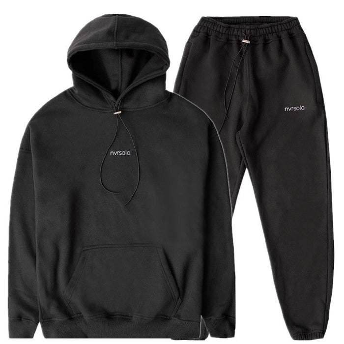 Men's autumn loose hooded sweater suit