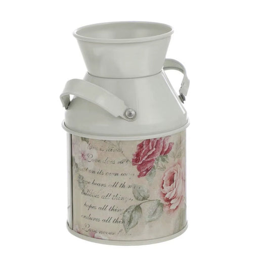 Vintage Garden Metal Flower Vases Home Wedding Artificial Flowers Bucket Barrel Holder Shabby Chic Country Style Jug Can Craft
