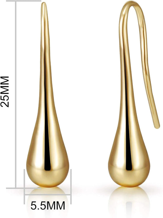 Gold Plated Teardrop Earrings