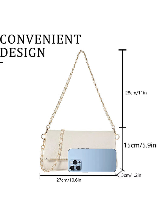 Women'S Bag Handbags New Casual Chain One-Shoulder Messenger Bag Trendy Lady Small Flap Cross Body Bags Clutch Purses Sac a Main