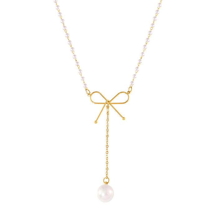 Light style temperament simple and luxurious stainless steel collarbone chain