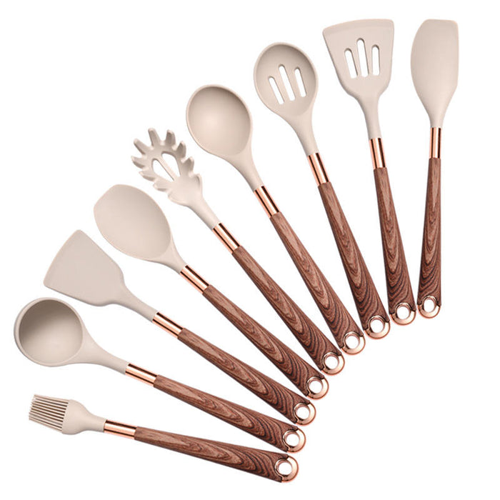 10 Pieces Kitchen Tools Set Wooden