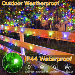 Outdoor Fairy Lights, 20M 200 Leds, Multicolour, Mains Powered