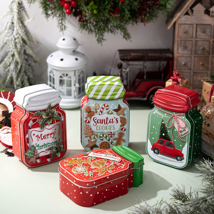 Christmas Car Gingerbread Man Party Candy Box Decorations
