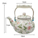 Enamel Tea Kettle Juice Water Jug Heat Resistant Multifunctional Coffee Pot Water Kettle for Party Office Home Kitchen Tea