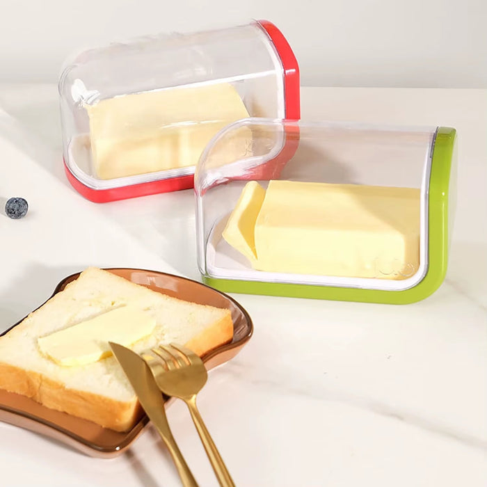 Joie Butter Storage Box Sliding Lid Design Butter Dish Sealed Fresh-Keeping Storage Cheese Food Grade Fabric Refrigerator