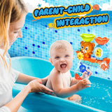 Baby Bath Toys, Bear Bathtub Toy for Toddlers 1-3, Kids Water Toys for Waterfall Shower Toys Game, Bath Time Baby Toy for 1 2 3+ Year Old Boy Girl Toddler Gift Toys Set
