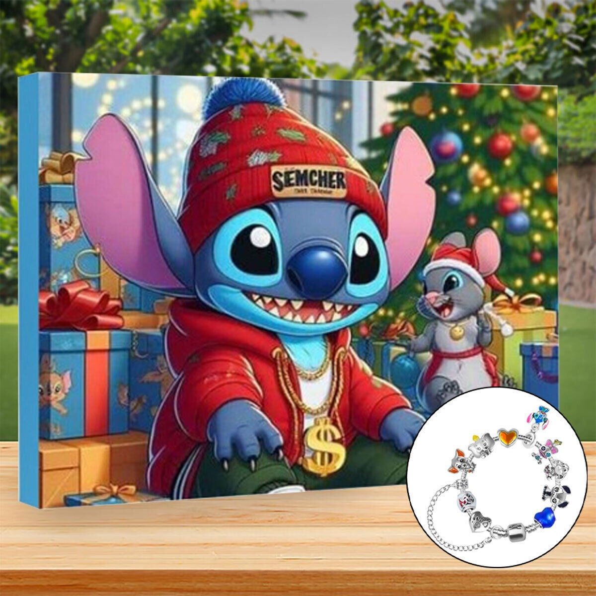 Christmas Jewellery Advent Calendar Stitch Diy-Decor Making-Kit Gift Ornaments