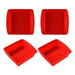 1/4Pcs Silicone Square Cake Plate Non-Stick Brownie Pot with Anti-Slip Handle Oven and Air Fryer Safe Perfect for Baking Cakes