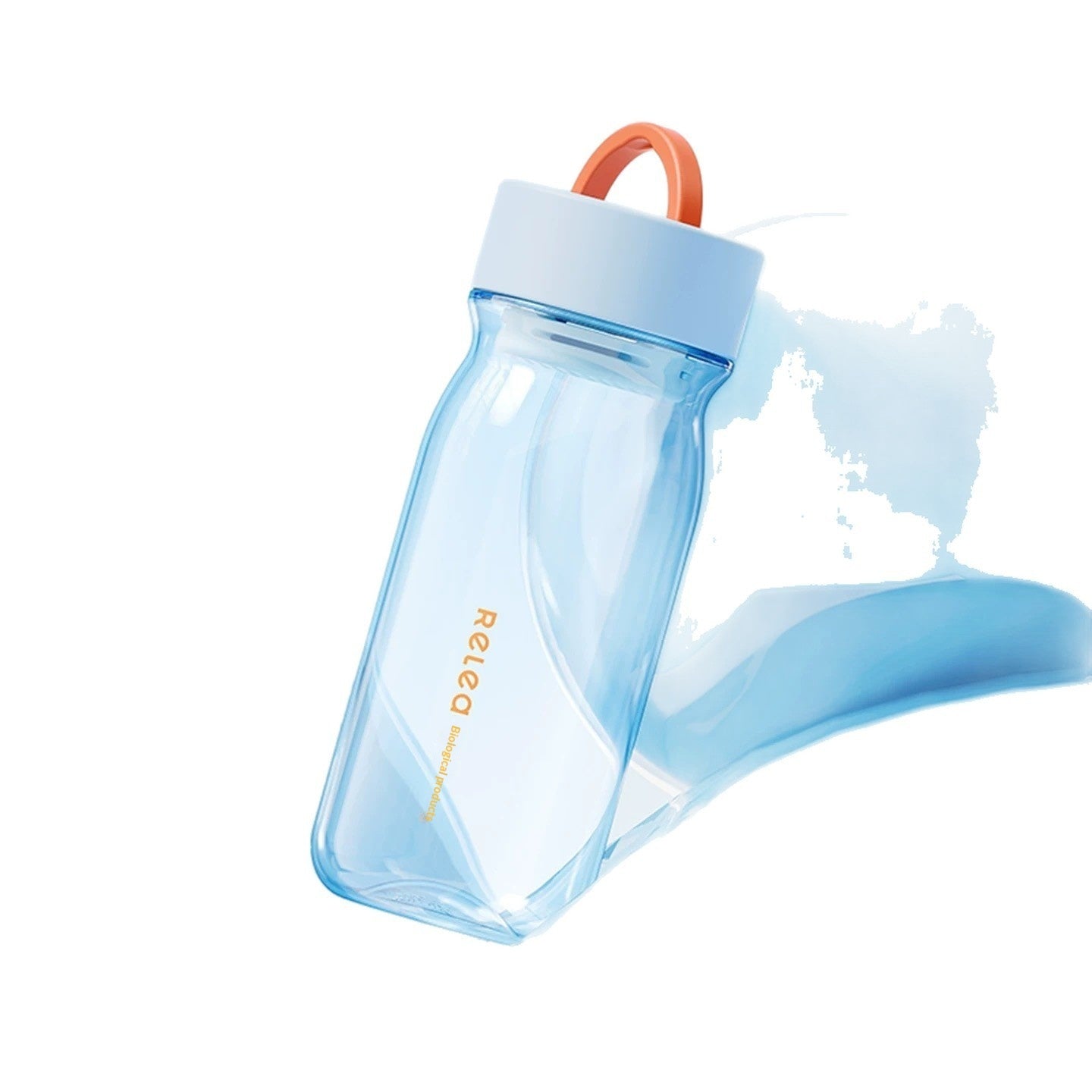 Plastic Water Bottle Stylish Design Summer Sports Portable Tea On-the-go Cup