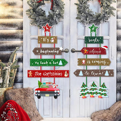 Christmas Hanging Decoration,Large Hanging Indoor,Window Door Kitchen Dress up Card Hanging,Creative Crafts Christmas Decorations
