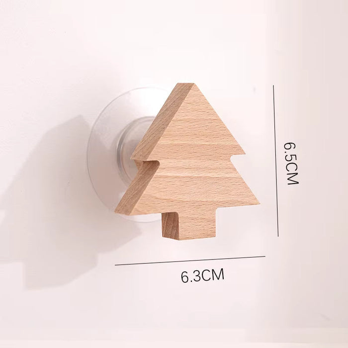 1Pcs Animal Wooden Hooks Cute Room Decor Hook Wall Keychain Coat Hook Home Door Wood Hook Hanger Kitchen Accessories Gadget