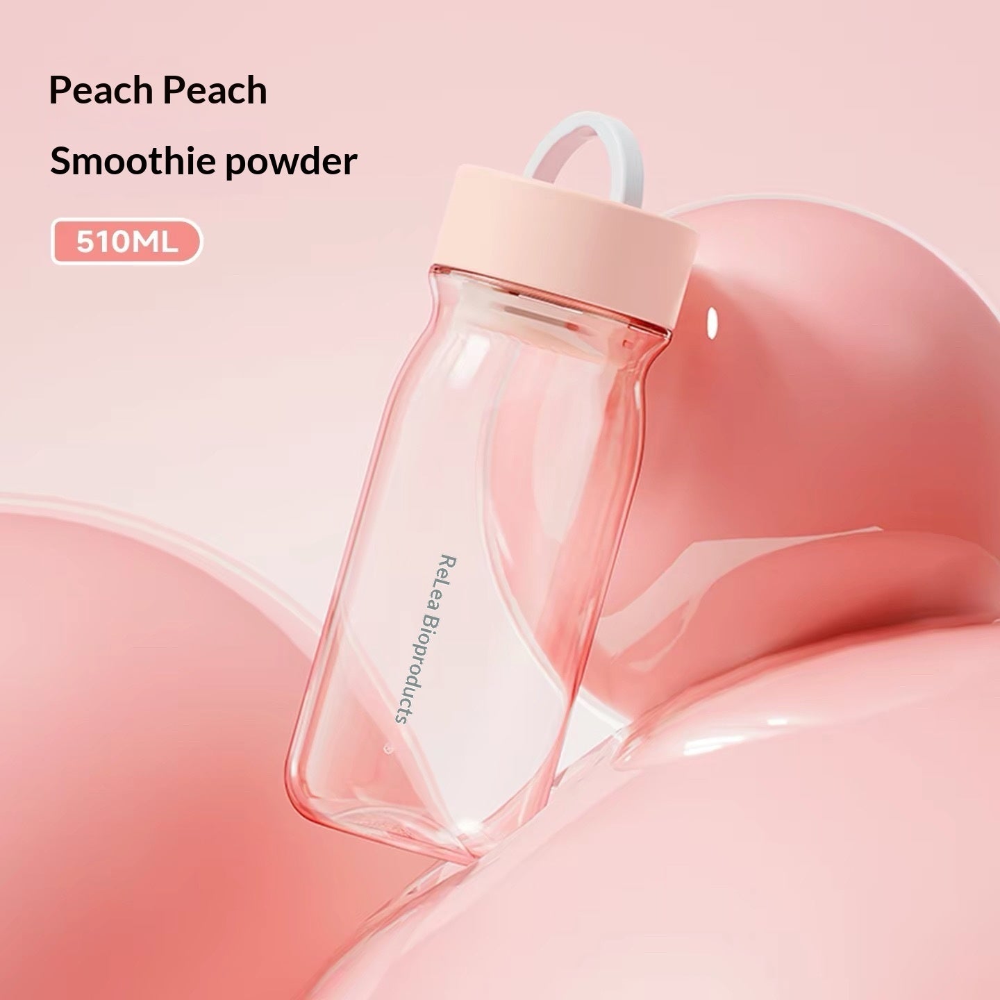 Plastic Water Bottle Stylish Design Summer Sports Portable Tea On-the-go Cup