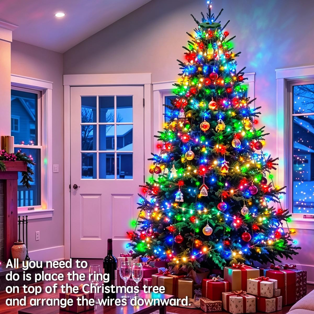 Christmas Tree Lights 2M X 12 Strands, LED Fairy Lights Multicolor