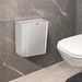 Kitchen Bin Hanging Trash Can with Lid Wall-Mounted Waste Bin for Kitchen Cabinet Door under Sink Compost Bins with Sliding Cover for Cupboard, Bathroom