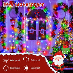 Fairy Lights 6M 60LED Fairy String Lights USB or Battery Operated with Timer, 8 Modes, Waterproof Green Wire Multicolour Christmas Lights for Indoor Outdoor Bedroom Wedding Birthday Wreath Xmas