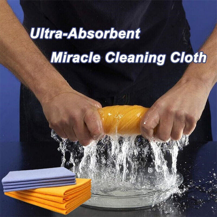 8PCS Absorbent Cleaning Multi-Purpose Cleaning Chamois Towel Cloth for Kitchen