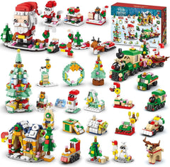 2026 Christmas Advent Calendar 24 Days Countdown Building Blocks Toy Kids Gift