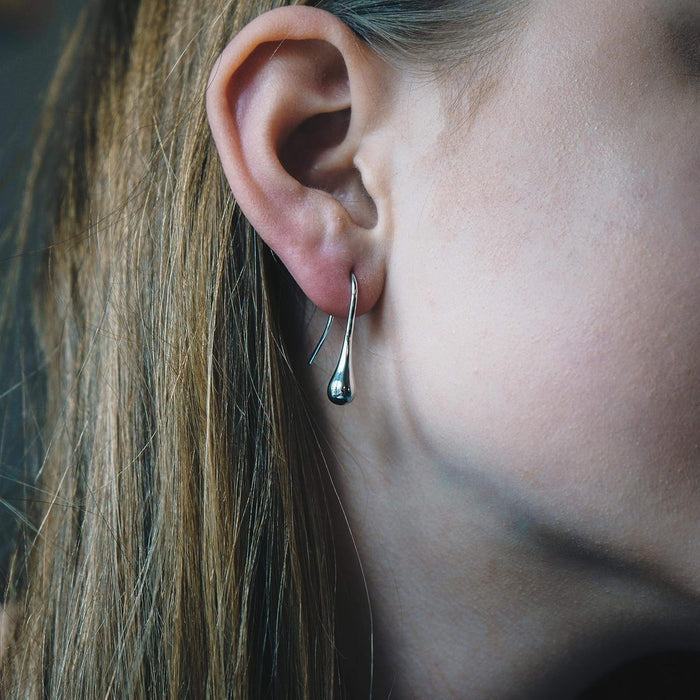 Silver Plated Teardrop Earrings