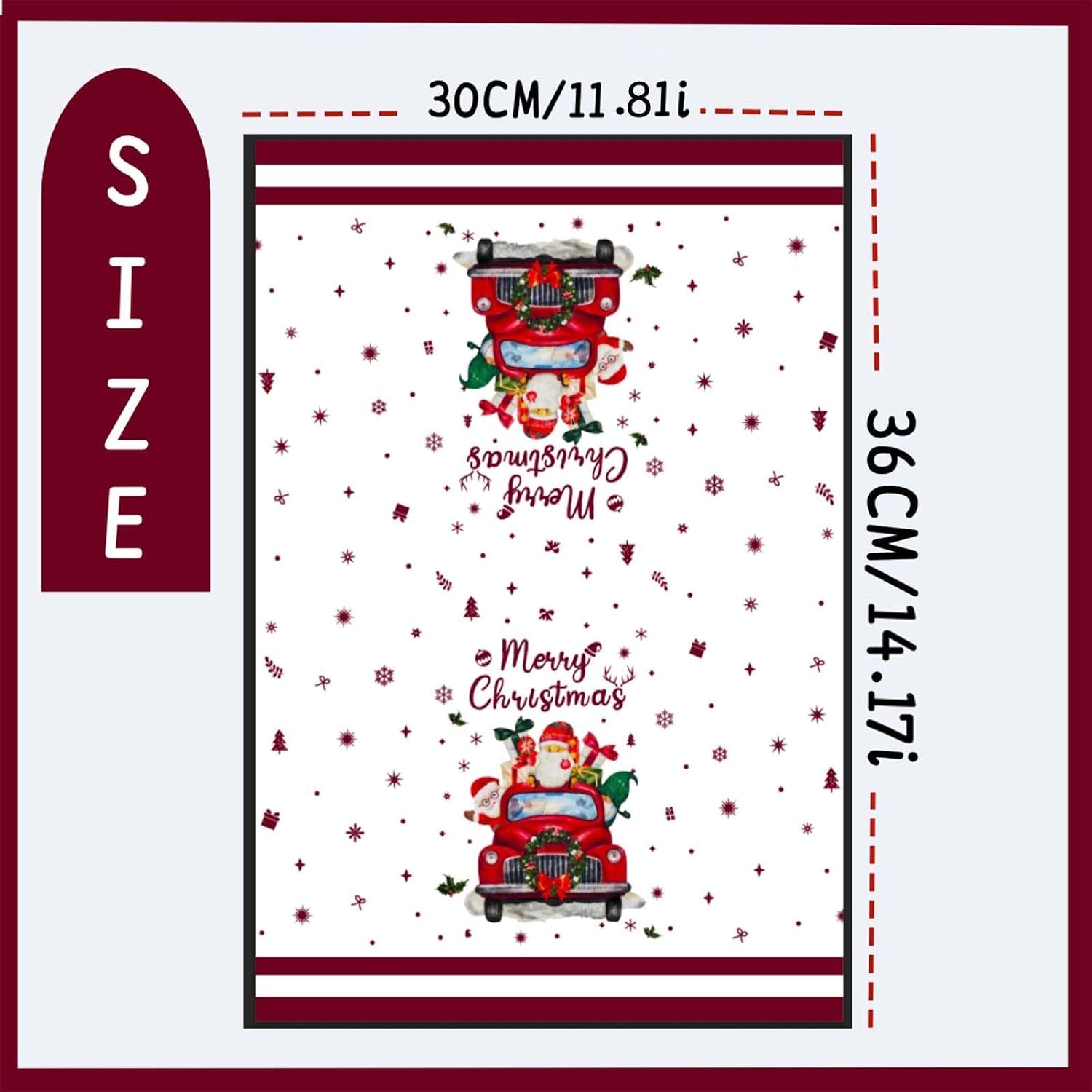 5PCS Christmas Tea Towels,Christmas Tea Towels for Kitchen, Winter Absorbent Dish Towel Housewarming Animal Decorative Hand Towel for Dining Home, Kitchen Decor (30 * 36Cm)