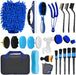 Car Cleaning Kit 24Pcs,Car Detaling Kit,Professional Car Detailing Brush,Car Cleaning Products for Dirty Rim Washing, Interior, Exterior, Leather, Dashboard, Vents