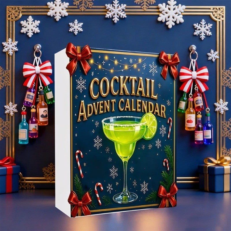 2026 Cocktail Advent Calendar, 24 Days Christmas Countdown Calendar with 24 Mini