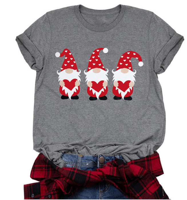Women's Fashion Simple Casual Short-sleeved T-shirt