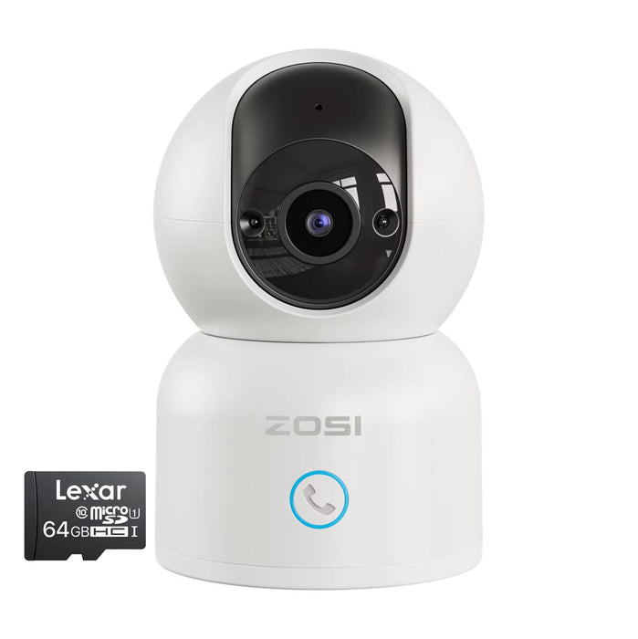 Indoor Pan/Tilt Smart Security Camera C518 2K 360 Degree Baby Pet Monitor 2.4G/5G Dual-Band Wifi Home Cam with Phone APP