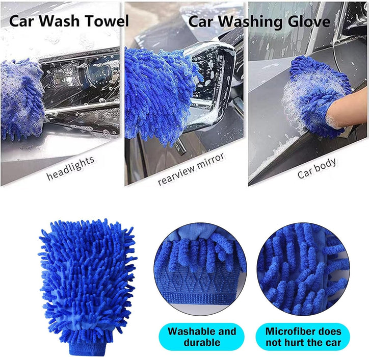 Car Cleaning Kit 24Pcs,Car Detaling Kit,Professional Car Detailing Brush,Car Cleaning Products for Dirty Rim Washing, Interior, Exterior, Leather, Dashboard, Vents