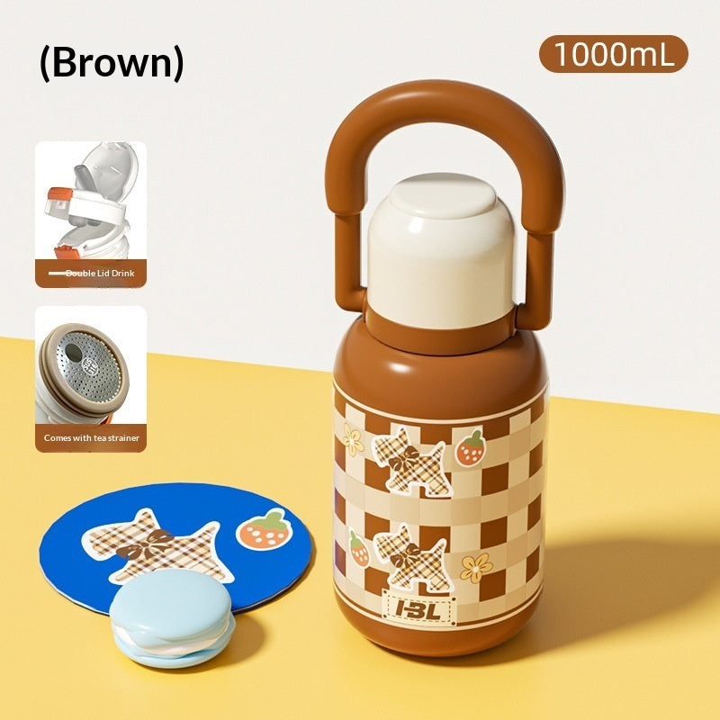Cartoon Outdoor Portable Dual Drinking Cups