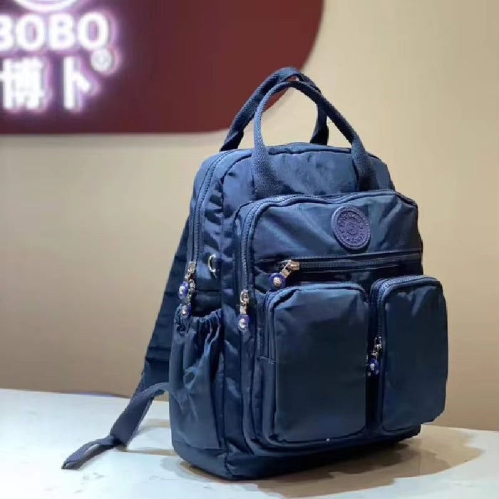 Fashion Woman Backpack Waterproof Nylon Soft Handle Solid Multi-Pocket Travel Zipper Feminina School Bags Laptop Backpack