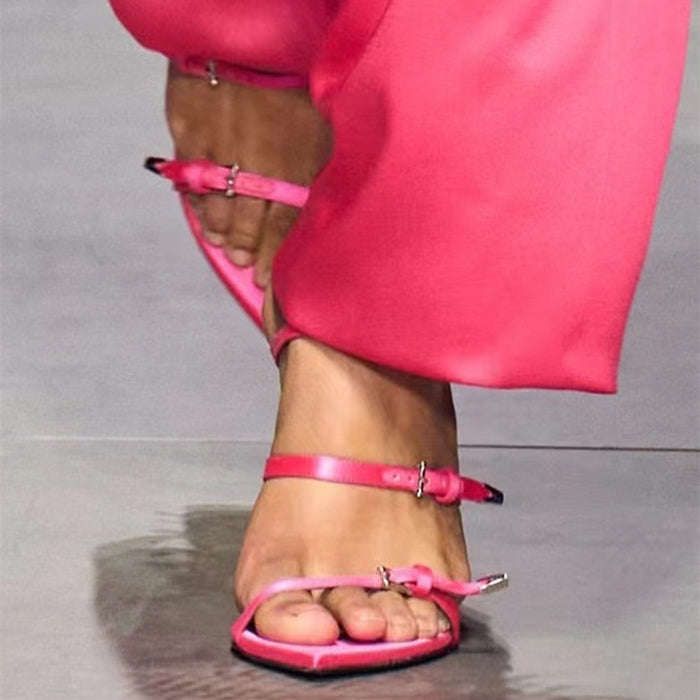 High Heeled Pointed Roman Sandals