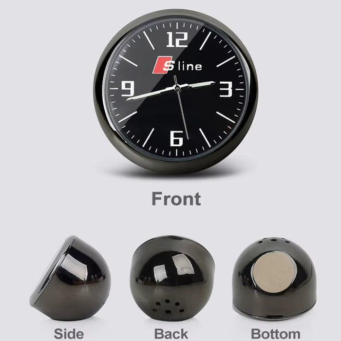 Car Clock Ornaments Car Watch Ornaments for  A1 A3 8P 8L A4 A5 B6 B7 A6 A7 C5 C6 4F Q3 Q5 Q7 Q8 TT S3 S4 S6 RS Accessories