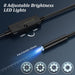 Endoscope Inspection Camera,  1920 HD Flexible Rigid Snake Camera, 8 LED Lights No Wifi Snake Camera Waterproof IP67 Tube Sink Pipe Drain Camera for Android Ios Tablet Samsung (16.4 Ft/ 5M)