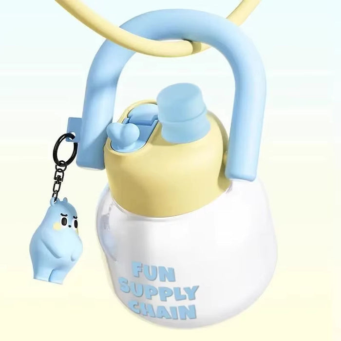 High Temperature Resistance Space Straw Water Bottle Large Capacity Ton Ton Cup Portable High Appearance Big Belly Drinking Cup