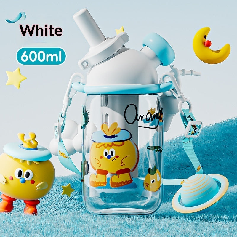 Large-capacity Straw Cup Childrens Water Bottle